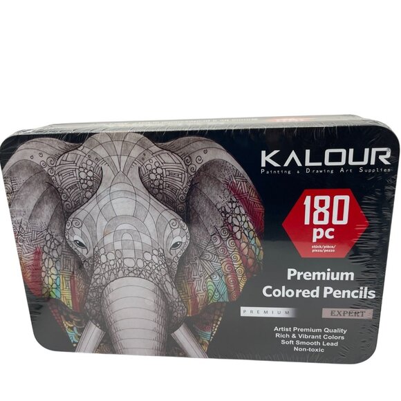 Kalour 180 Pc Premium Colored Pencils Set For Artists & Drawing Enthusiasts 3k - Picture 1 of 3